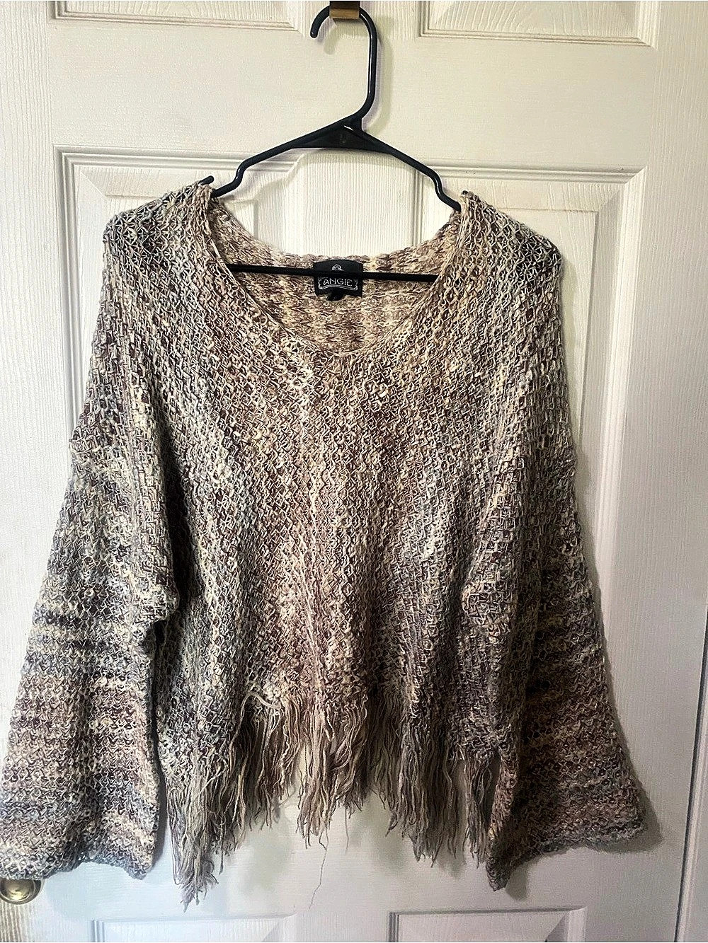 Angie Knit Fringe Sweater oversized Size Small
#boho